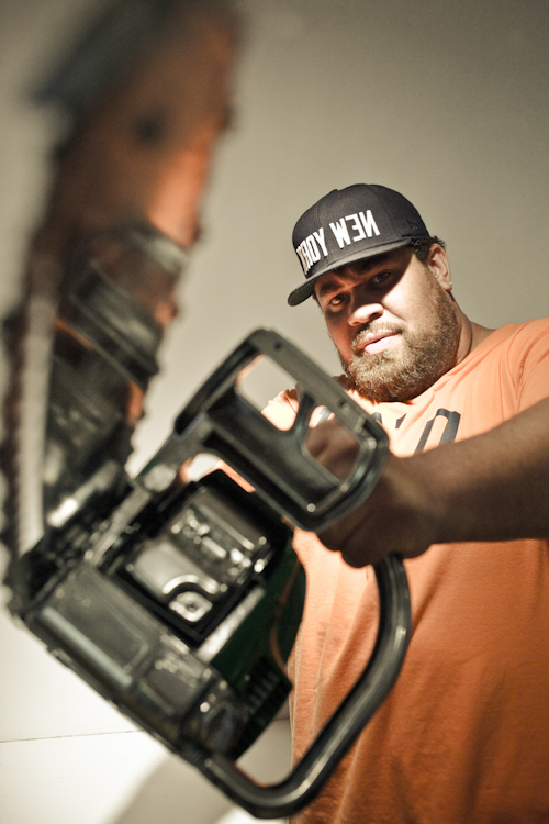 Big Drew With LRG Chainsaw